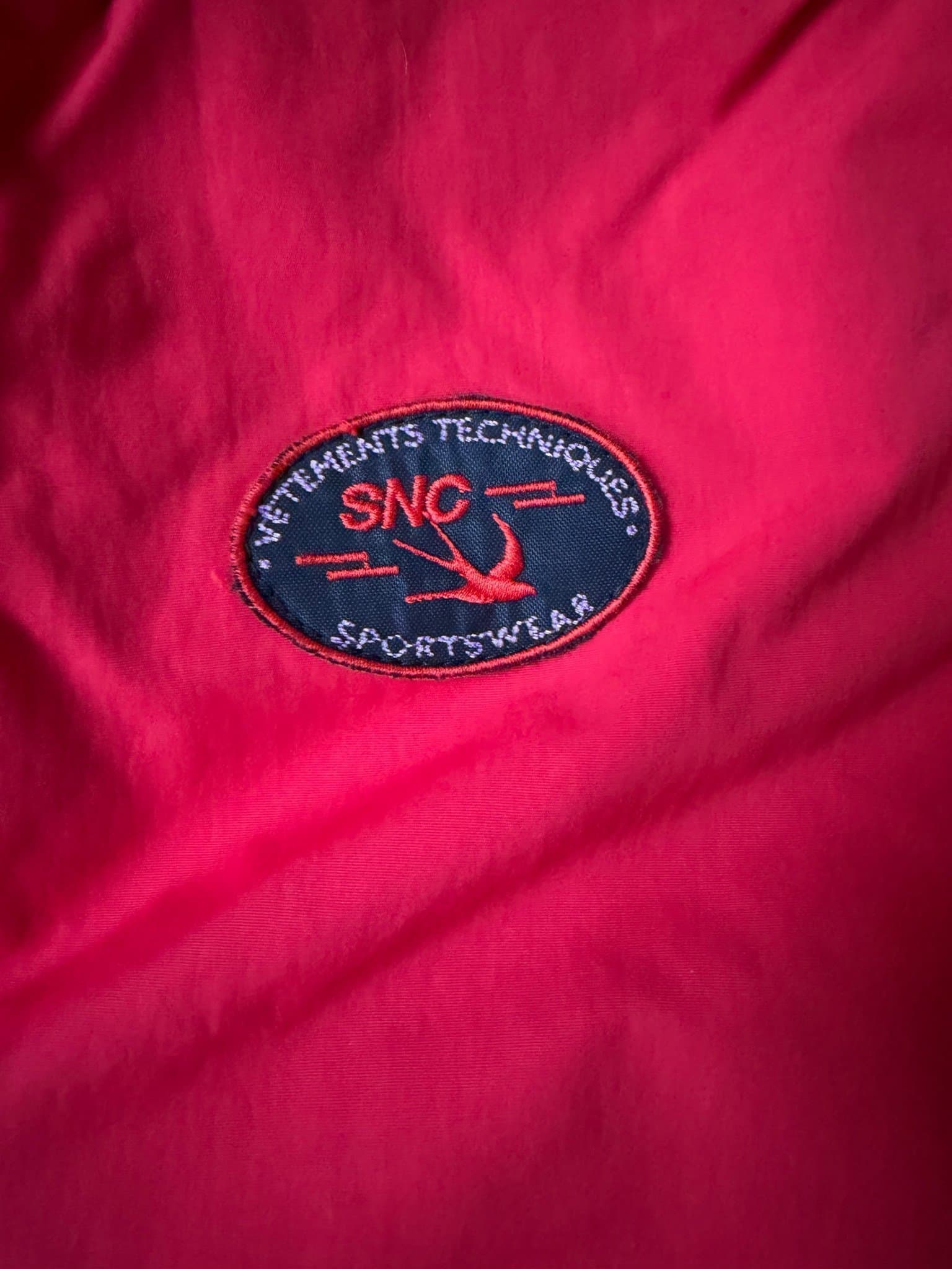 SNC röda skidbyxor, storlek M