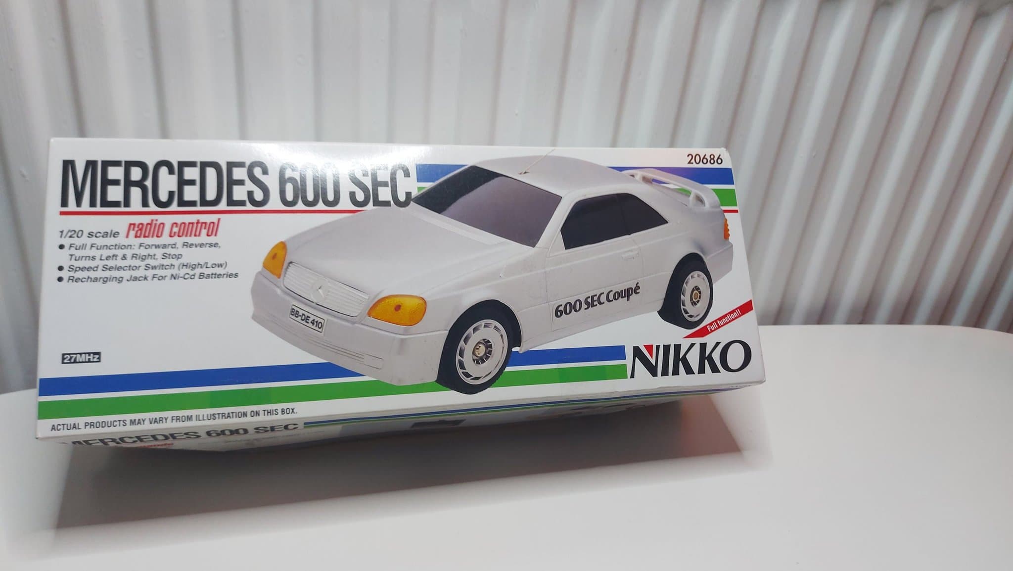 Nikko 600 SEC Coupe 1:20 1986 RC – Mercedes W126 – Mint Condition Original Box