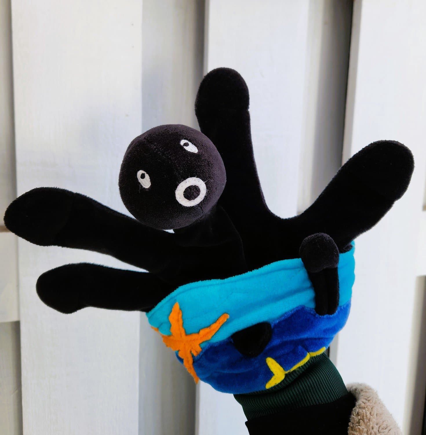 IKEA TITTA Black Octopus Hand Puppet Sea Life