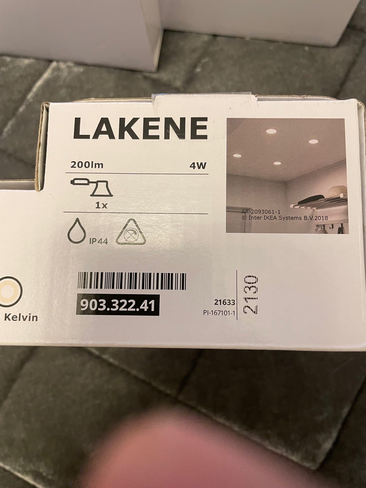 IKEA LAKENE LED-spotlight 200lm 4W