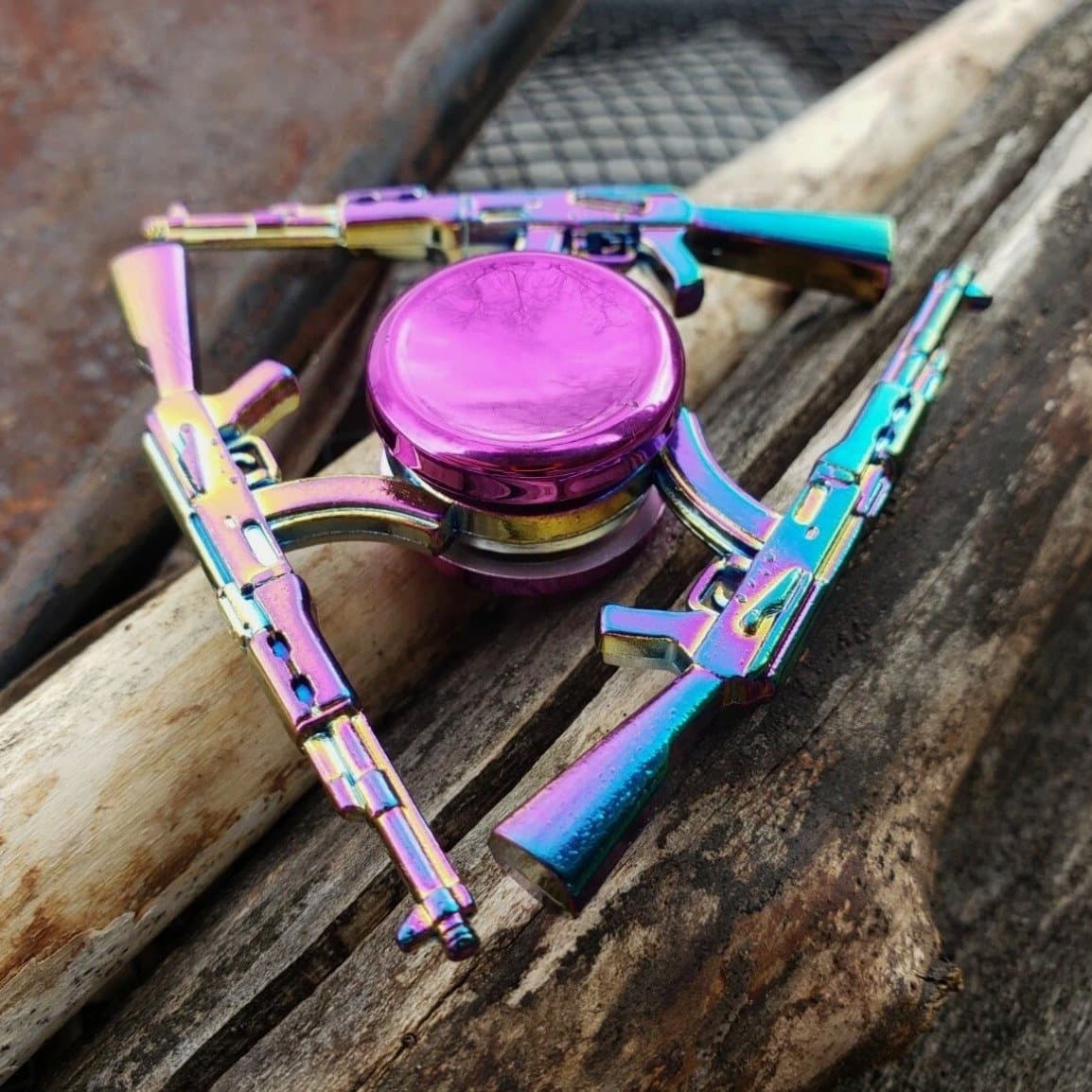 Fidget Spinner AK-47 Regnbågsfärgad "Chroma"