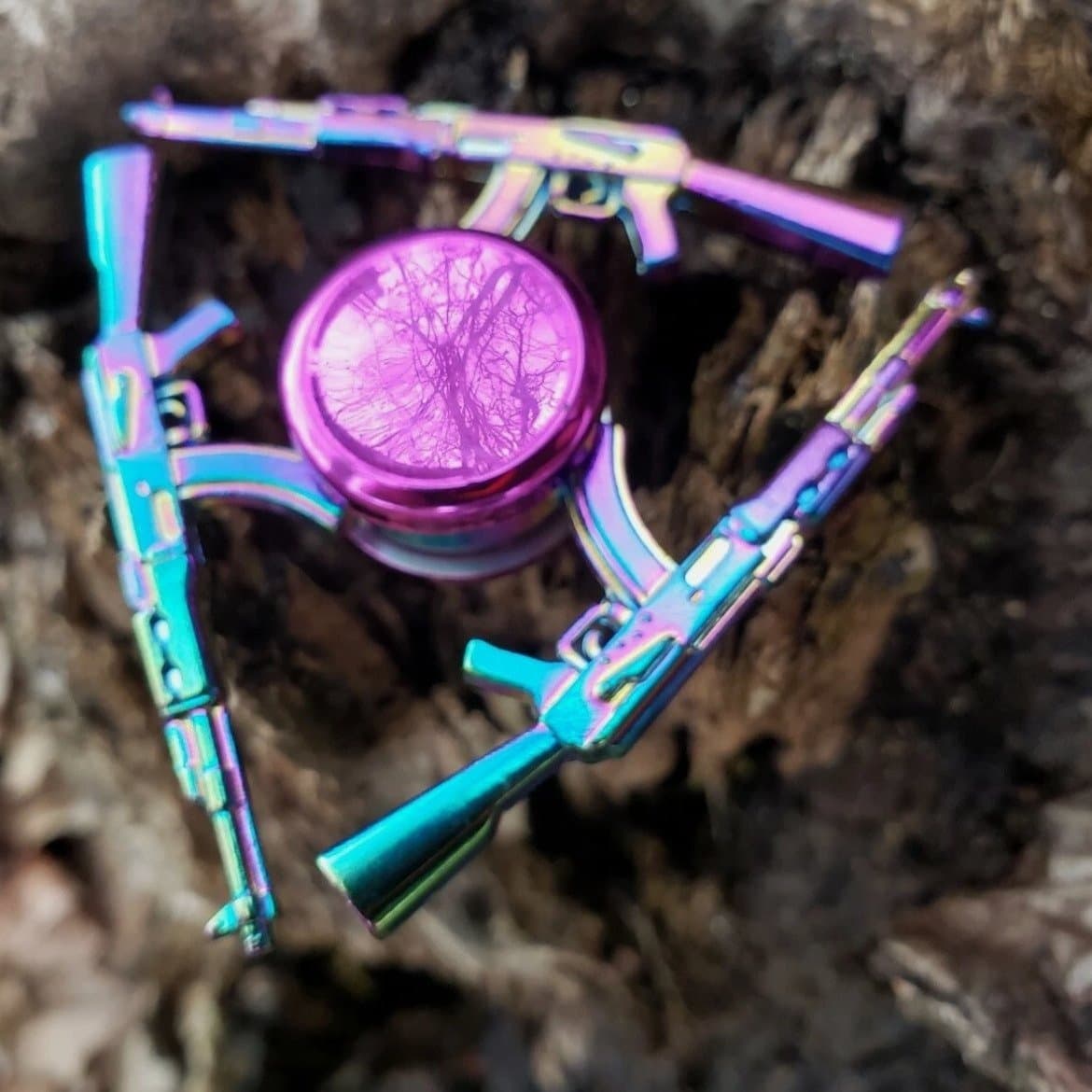 Fidget Spinner AK-47 Regnbågsfärgad "Chroma"