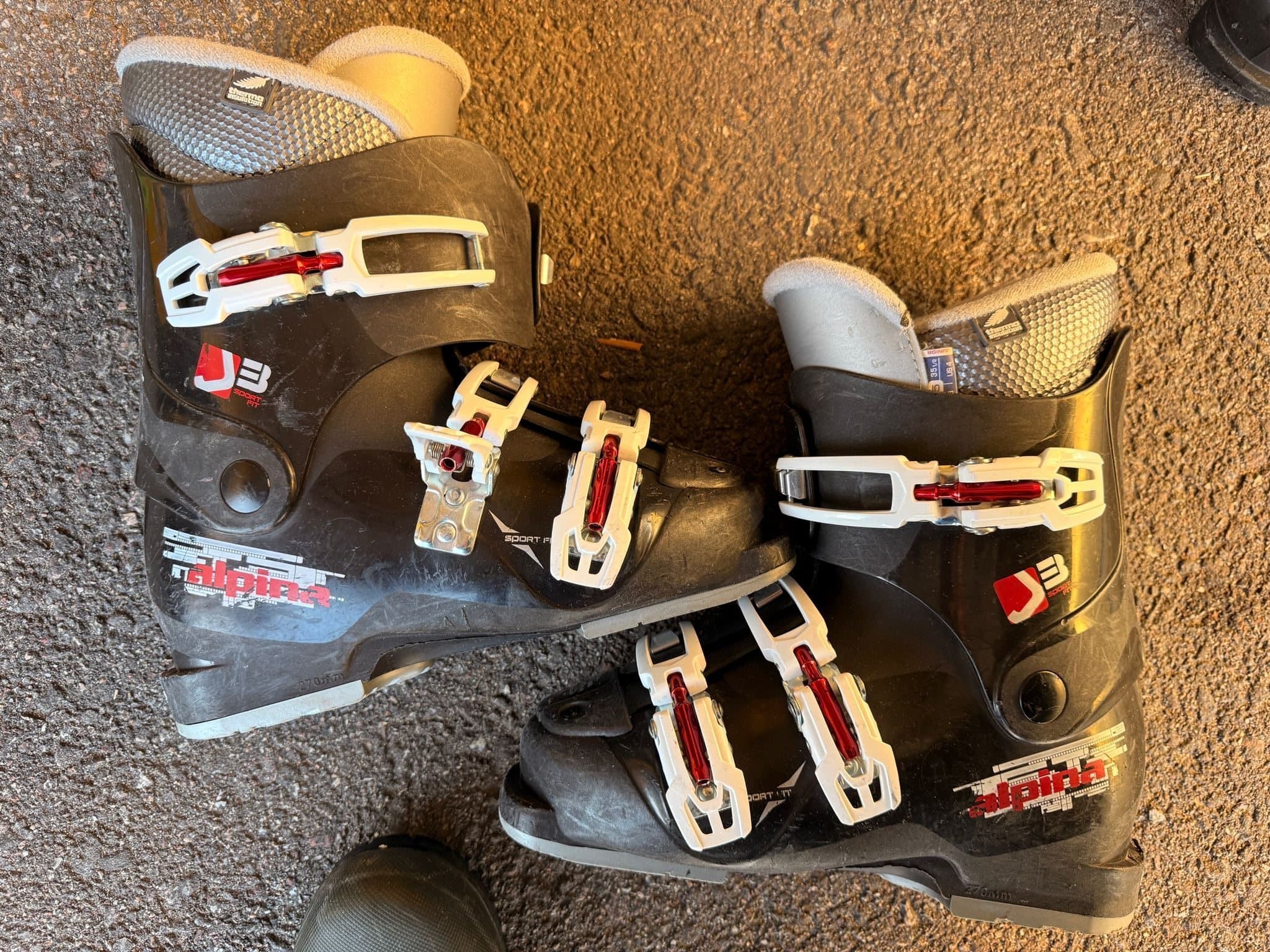 Alpina pjäxor slalom alpin skidor junior, storlek 35.5