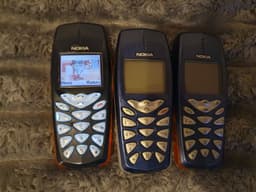 Nokia 3510 mobiltelefoner, 3 st. Utan batterier