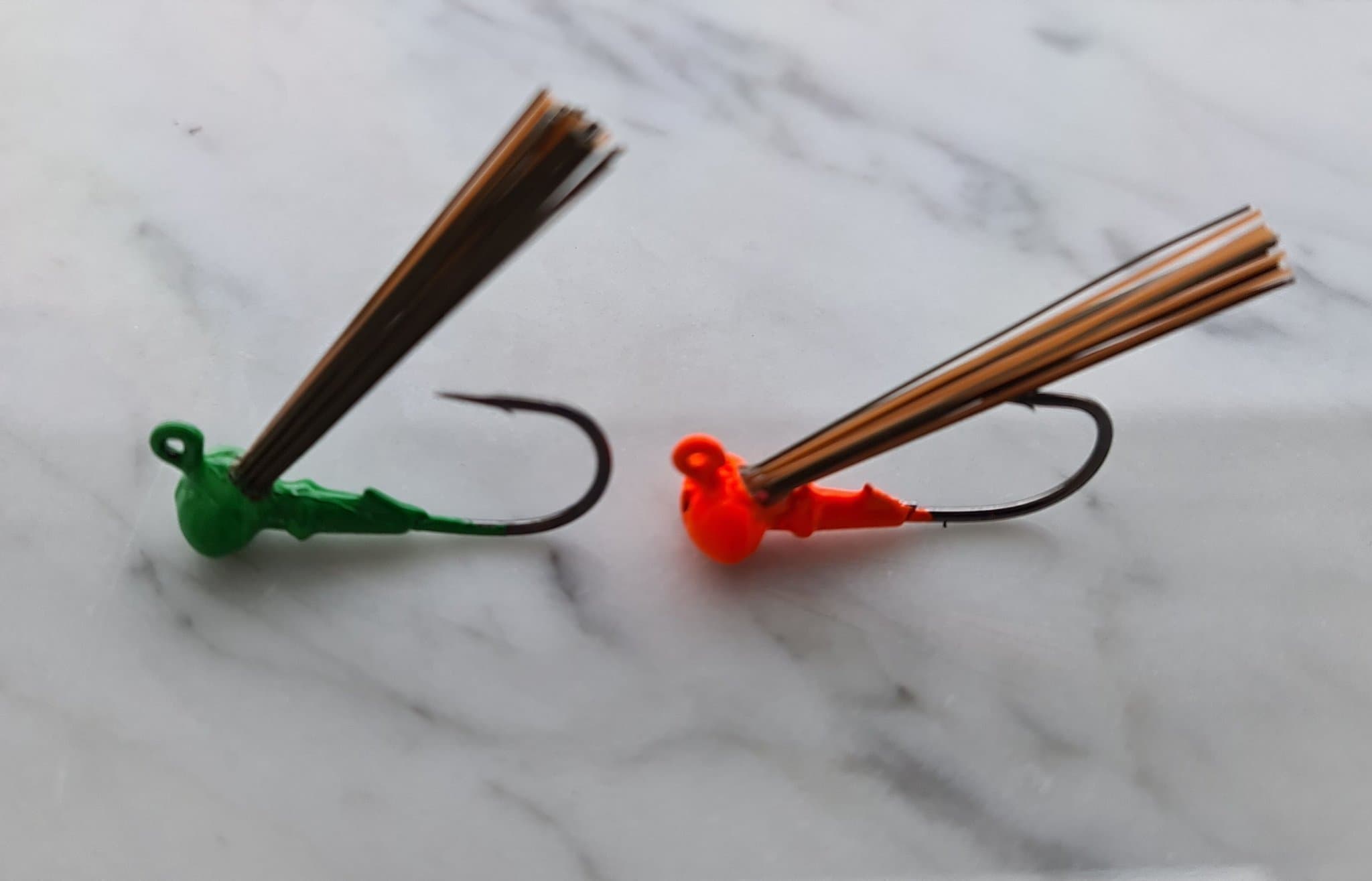 2st Weedless Football Jigg Mustad Flat Eye-4,5g Spinnare Skeddrag Drag Wobblers