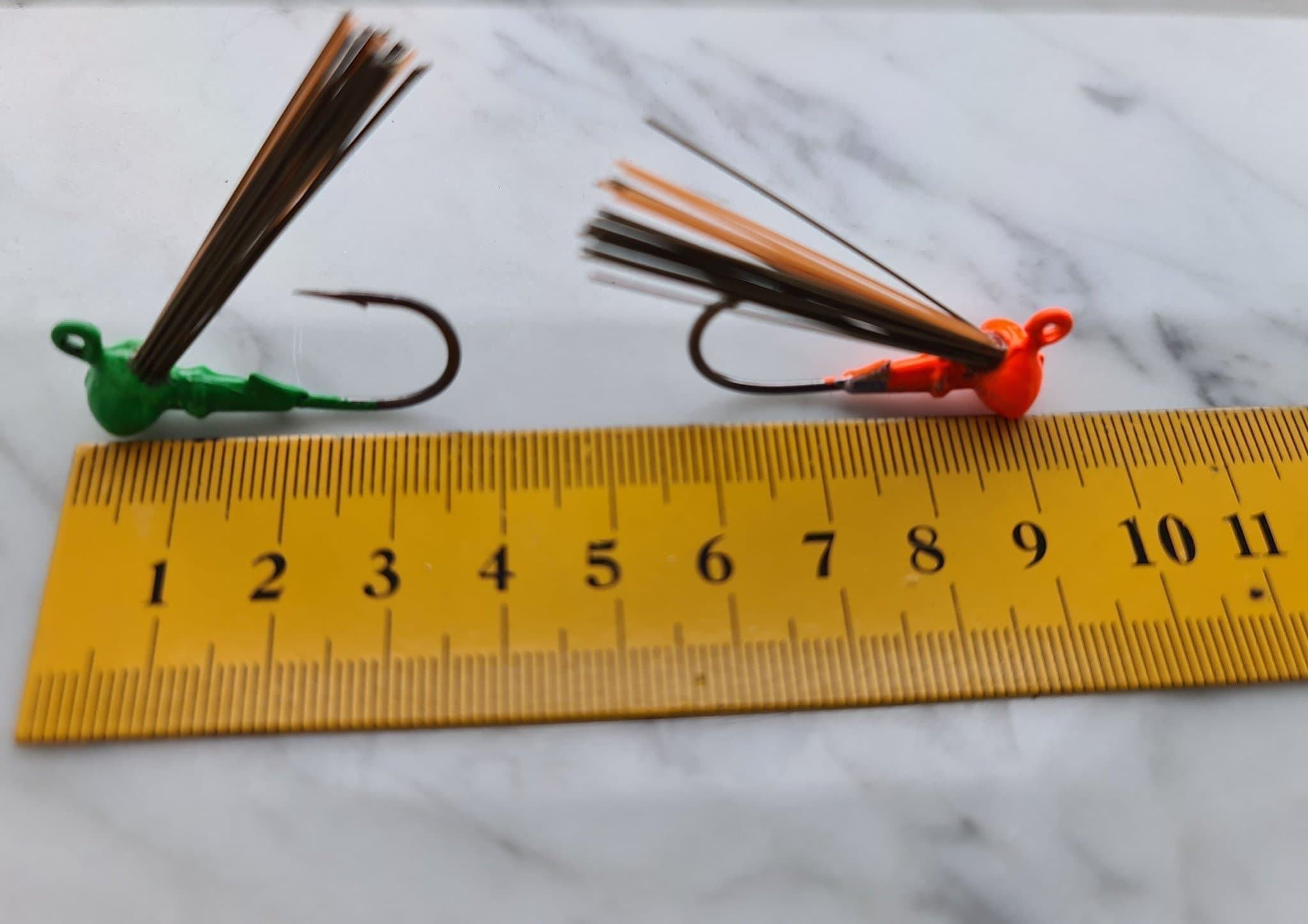 2st Weedless Football Jigg Mustad Flat Eye-4,5g Spinnare Skeddrag Drag Wobblers