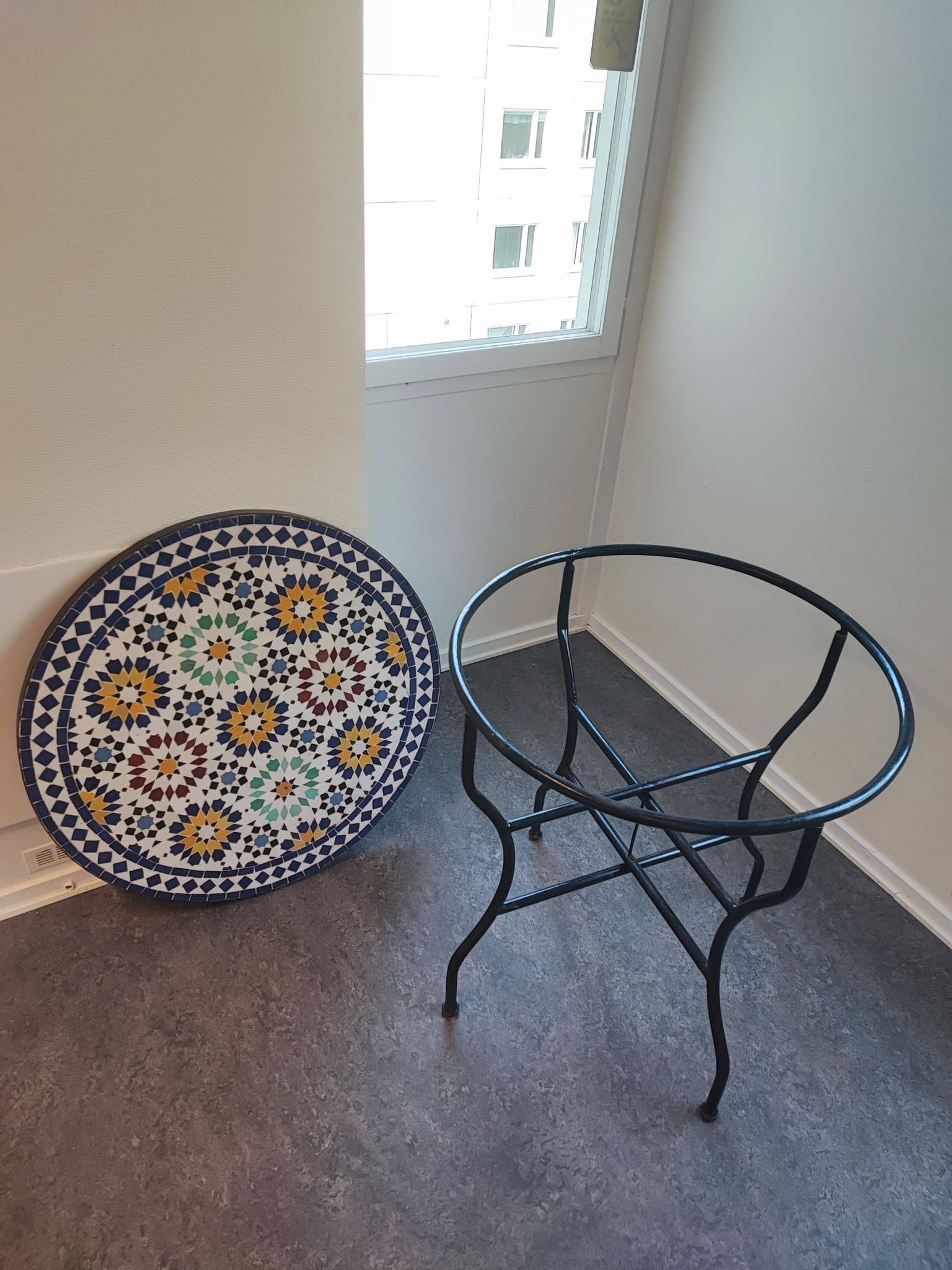 Helt ny äkta Vacker Marockansk mosaik bord 80 cm