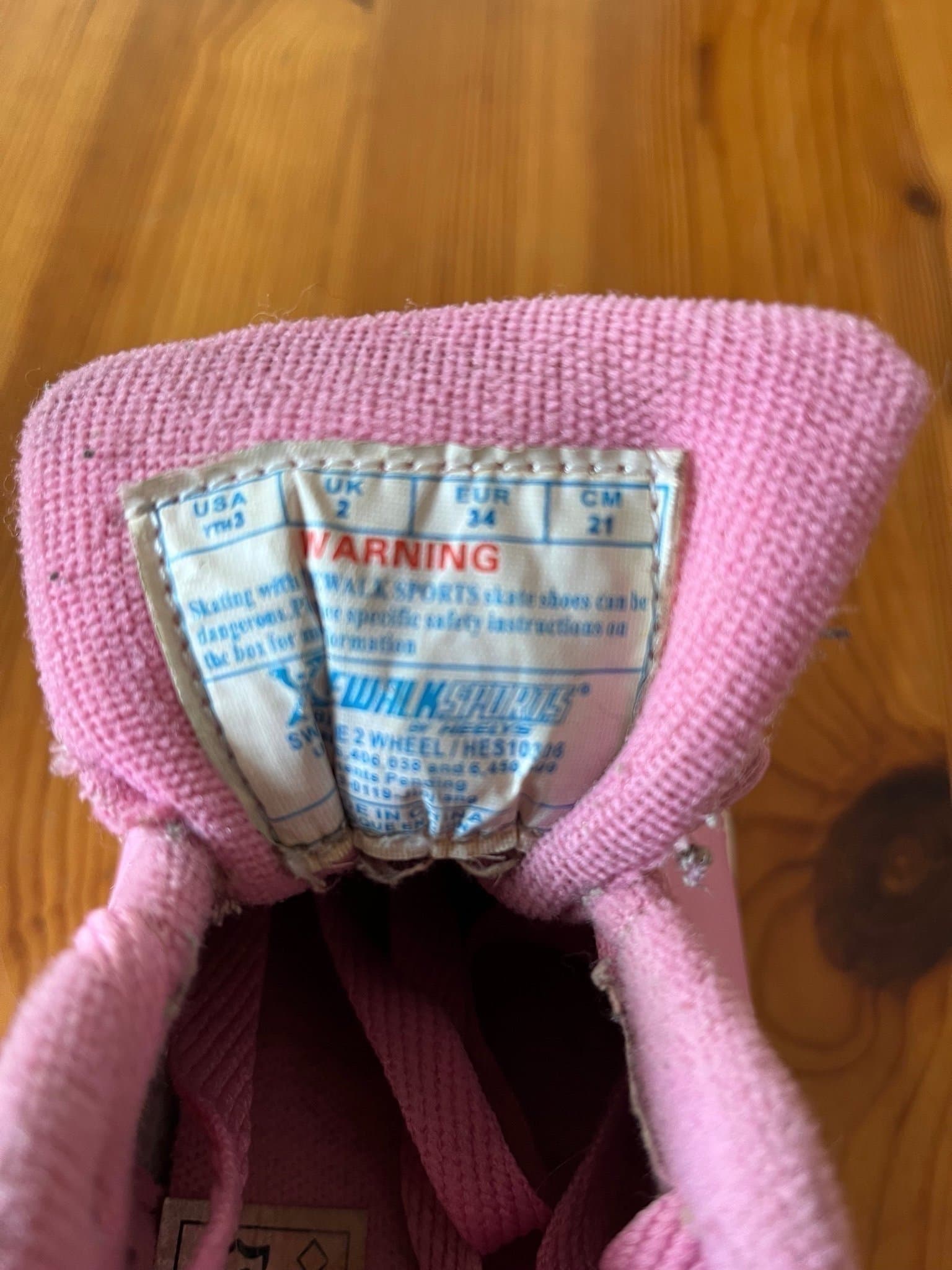 Walksports Rullskor, Rosa, Storlek 34