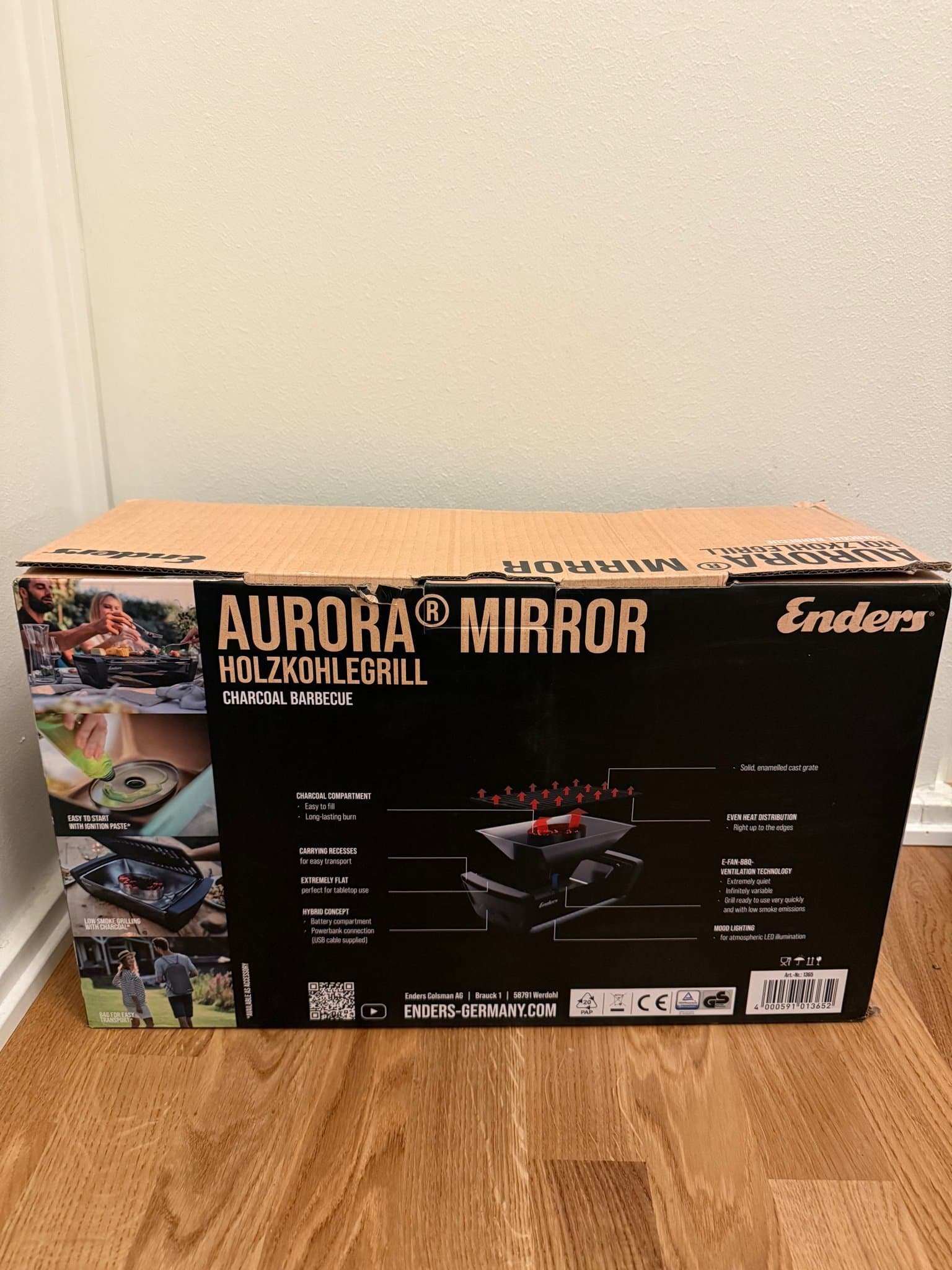 Enders KolGrill Oöppnad