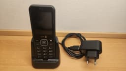 Doro 7001H (DFB-0340) Senior-mobil med laddstation – Svart