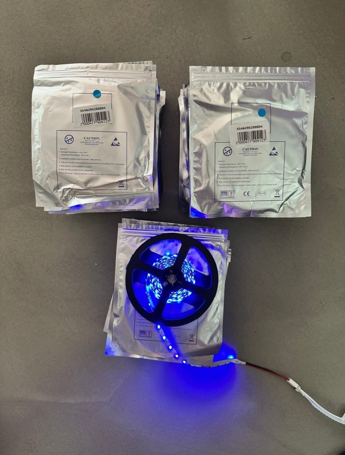 140m Blue LED Strips