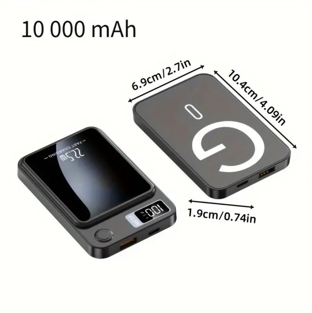 Magnetisk Powerbank 10 000mAh