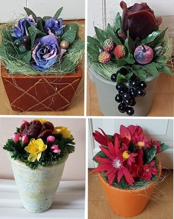 Dekorativa Konstgjorda Växter i Kruka