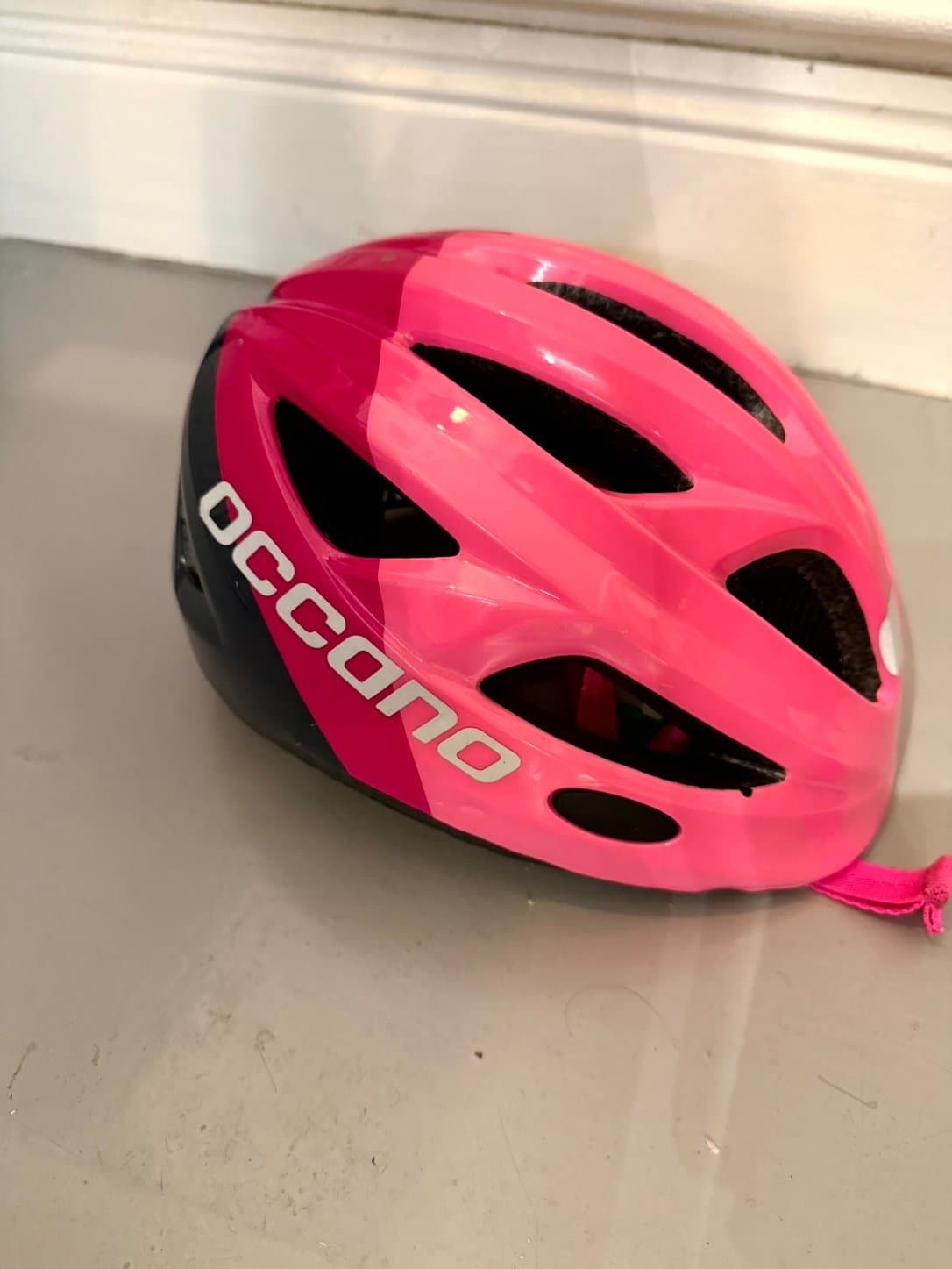 Occano Cykelhjälm för barn, rosa, storlek 51-55 cm