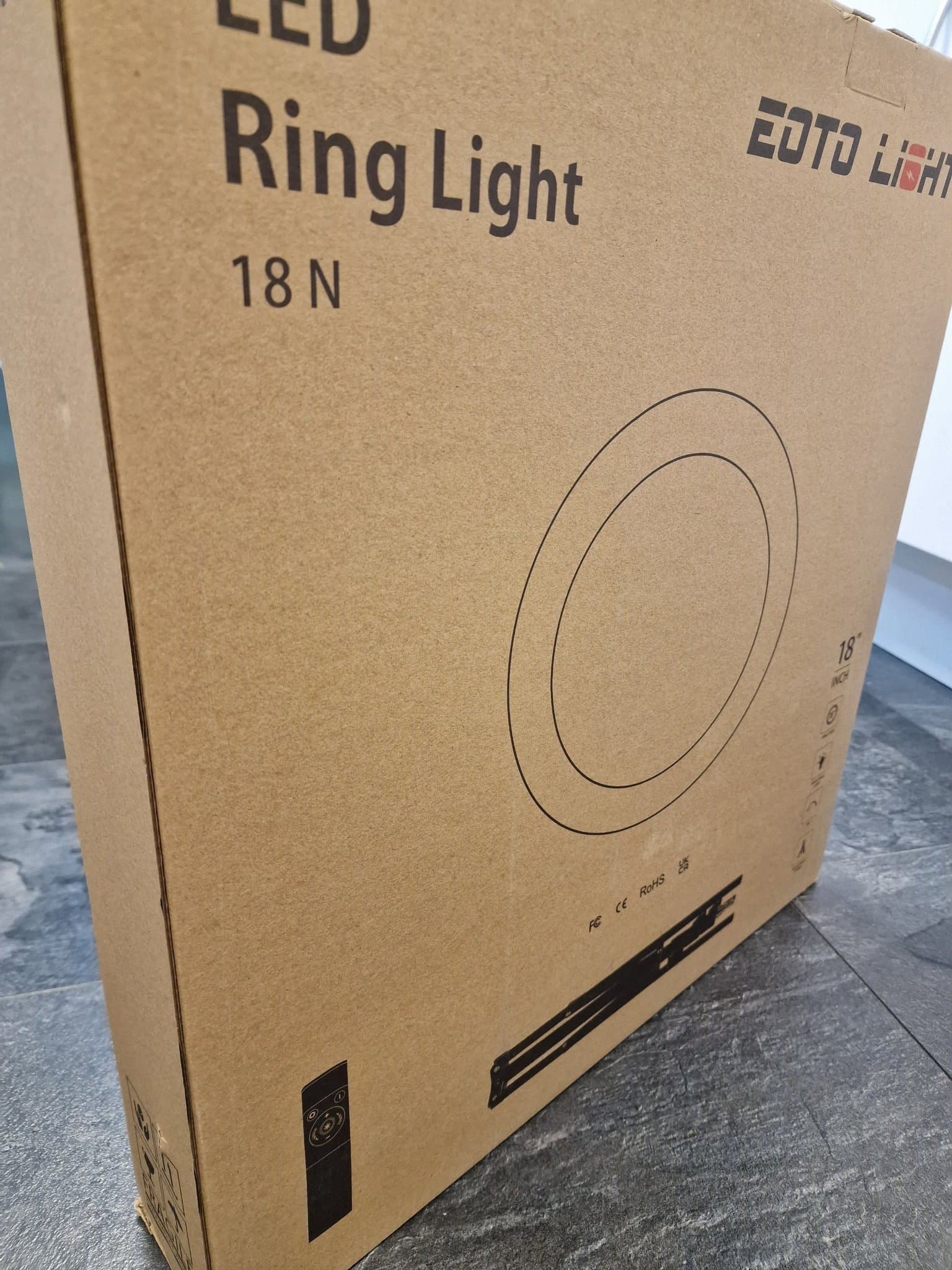 NY 46 cm LED ringlampa med stativ Selfie ringljus studio YouTube ledring