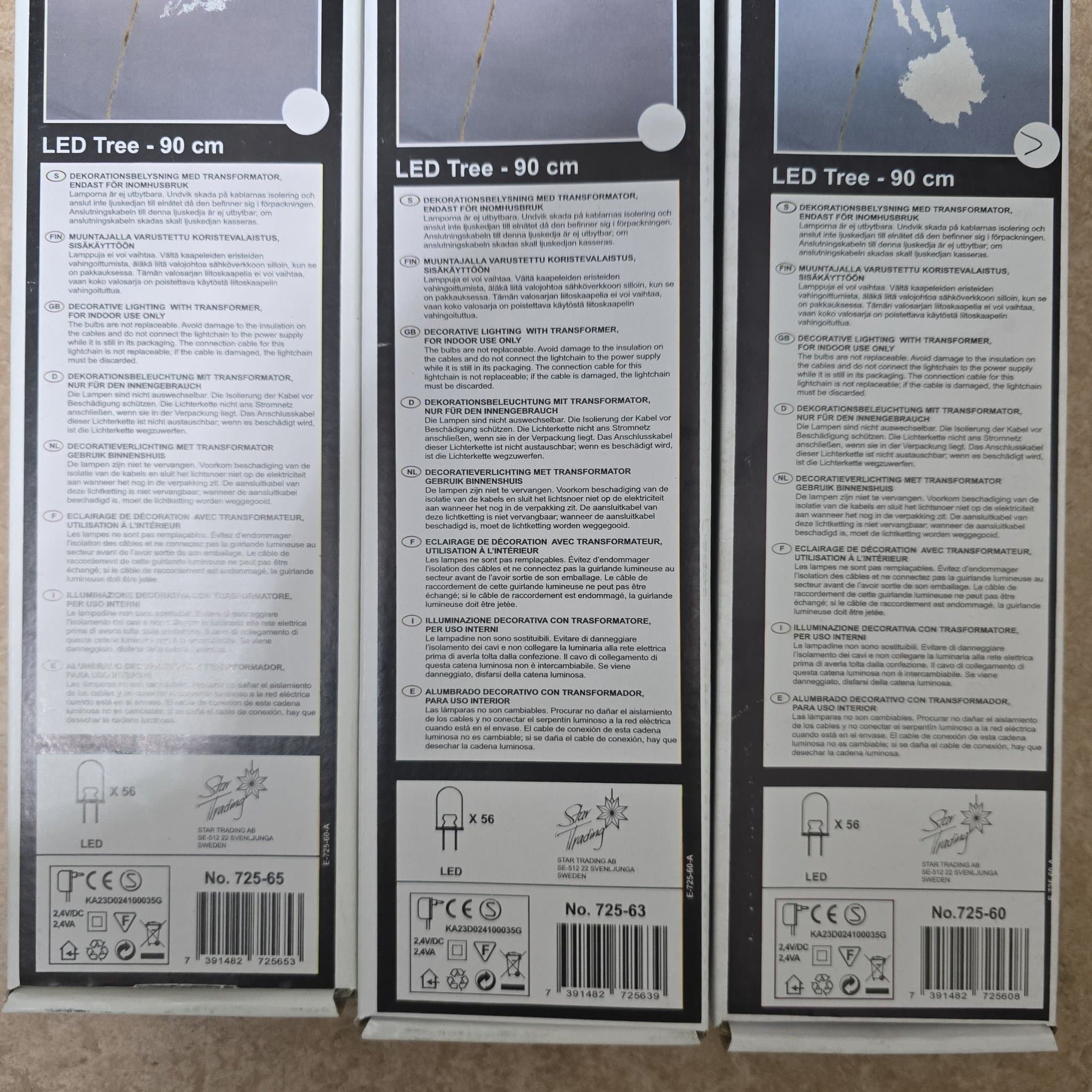 LED Träd - 90 cm 3st på köpet sam stor på bild