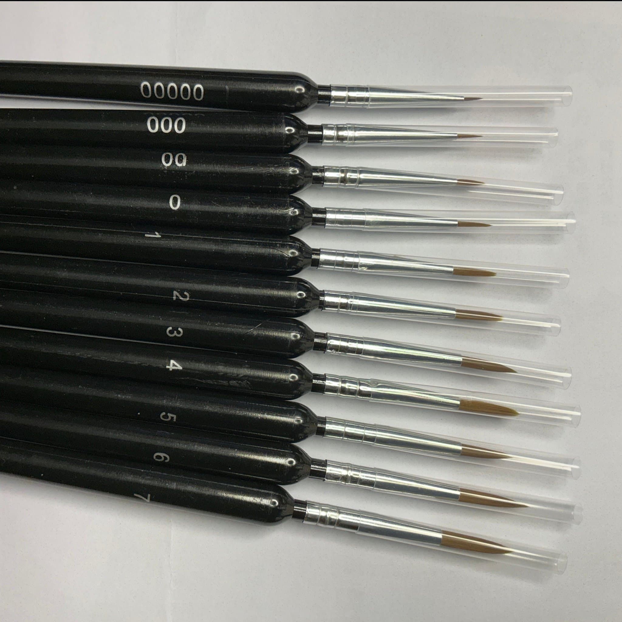 Pensel set 11 st med skyddshylsa