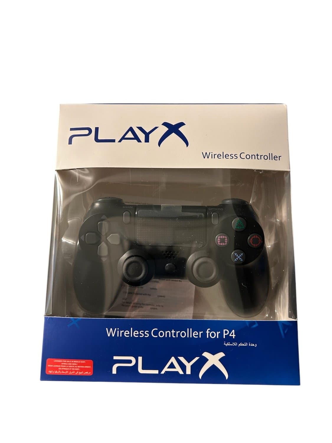 Trådlös PlayX-kontroller för PS4 – Svart