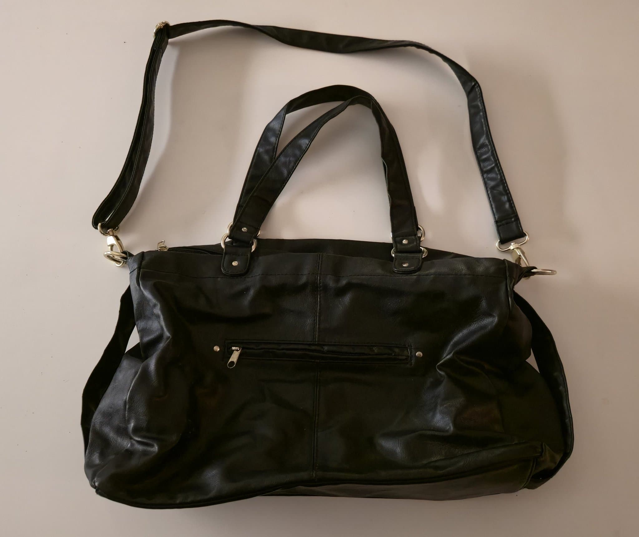 [NYSKICK] H&M Weekendväska Axelremsväska Handväska Väska Svart Handtag Axelrem