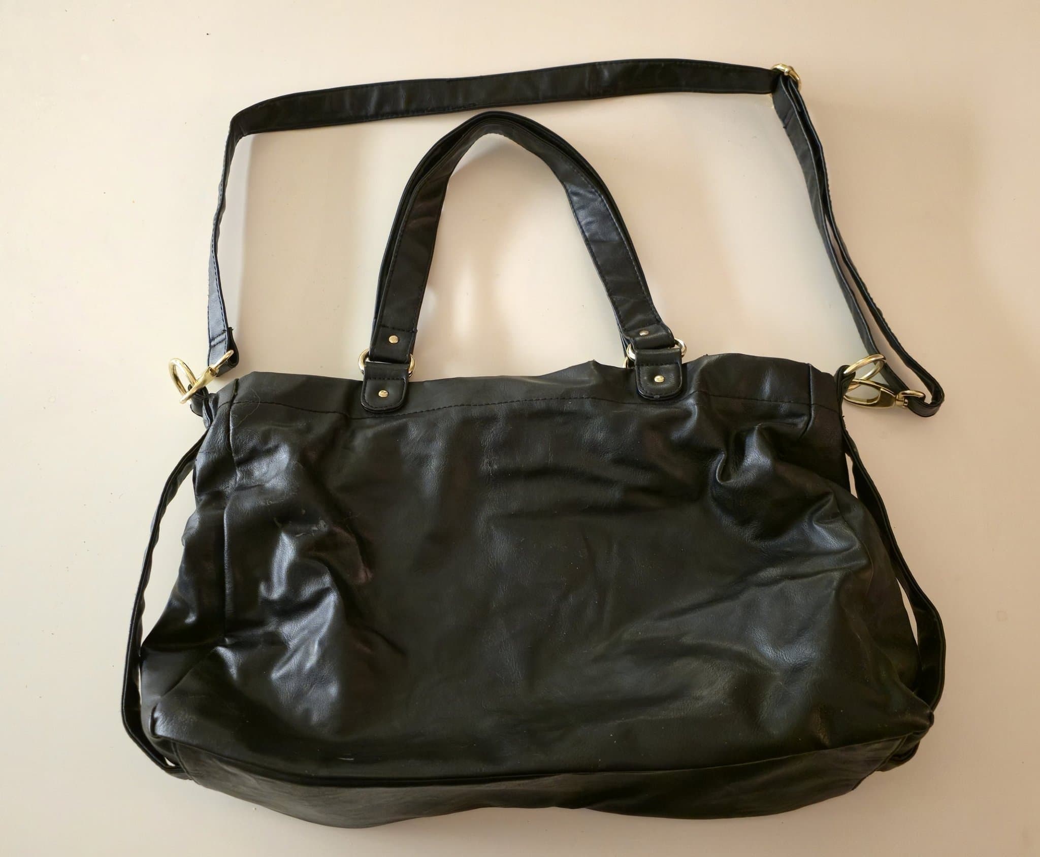 [NYSKICK] H&M Weekendväska Axelremsväska Handväska Väska Svart Handtag Axelrem