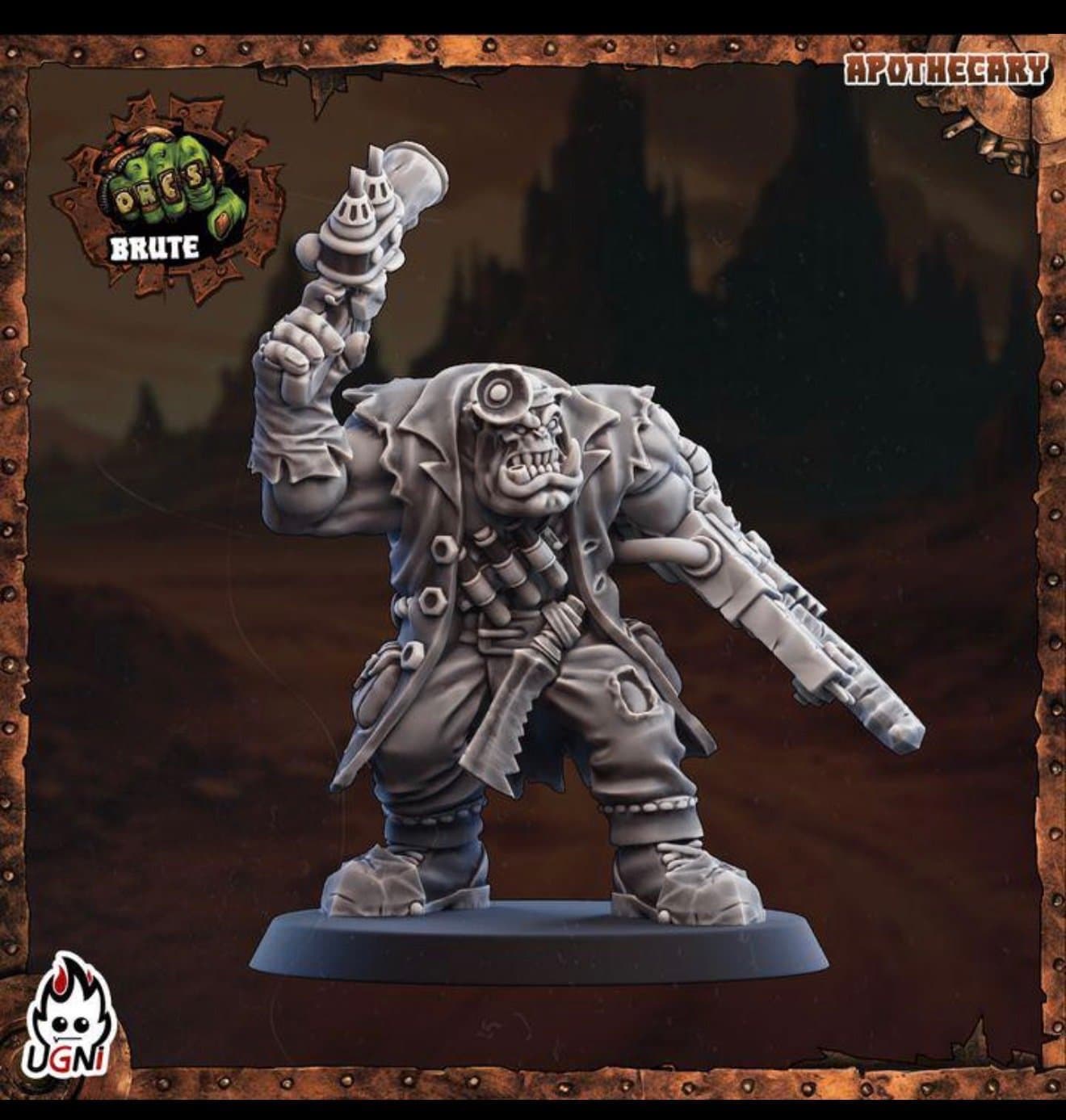 Black Orcs support Team(Mad Max Style),Dungeon bowl Fantasy football,blood bowl