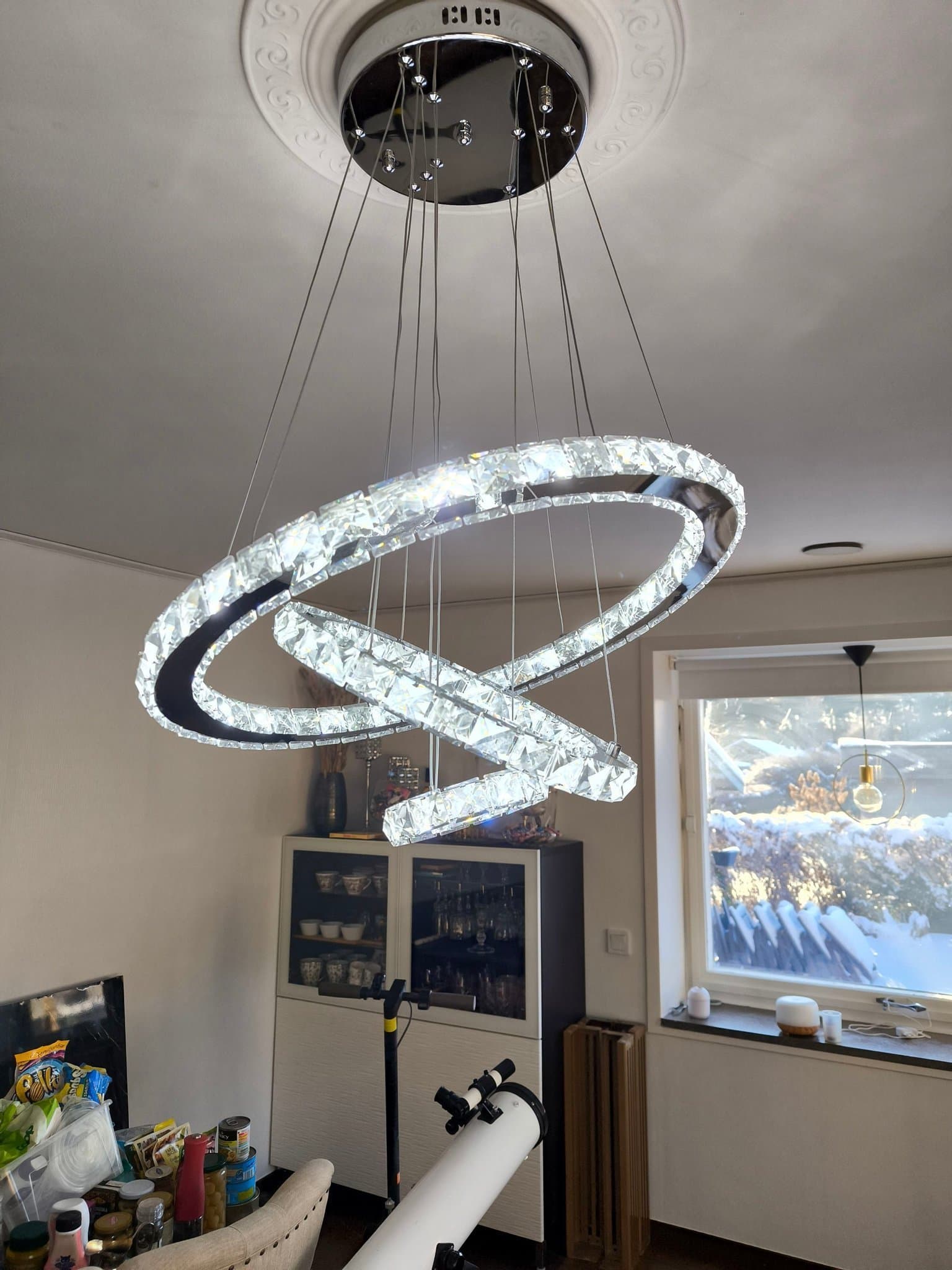 Modern Kristallkrona