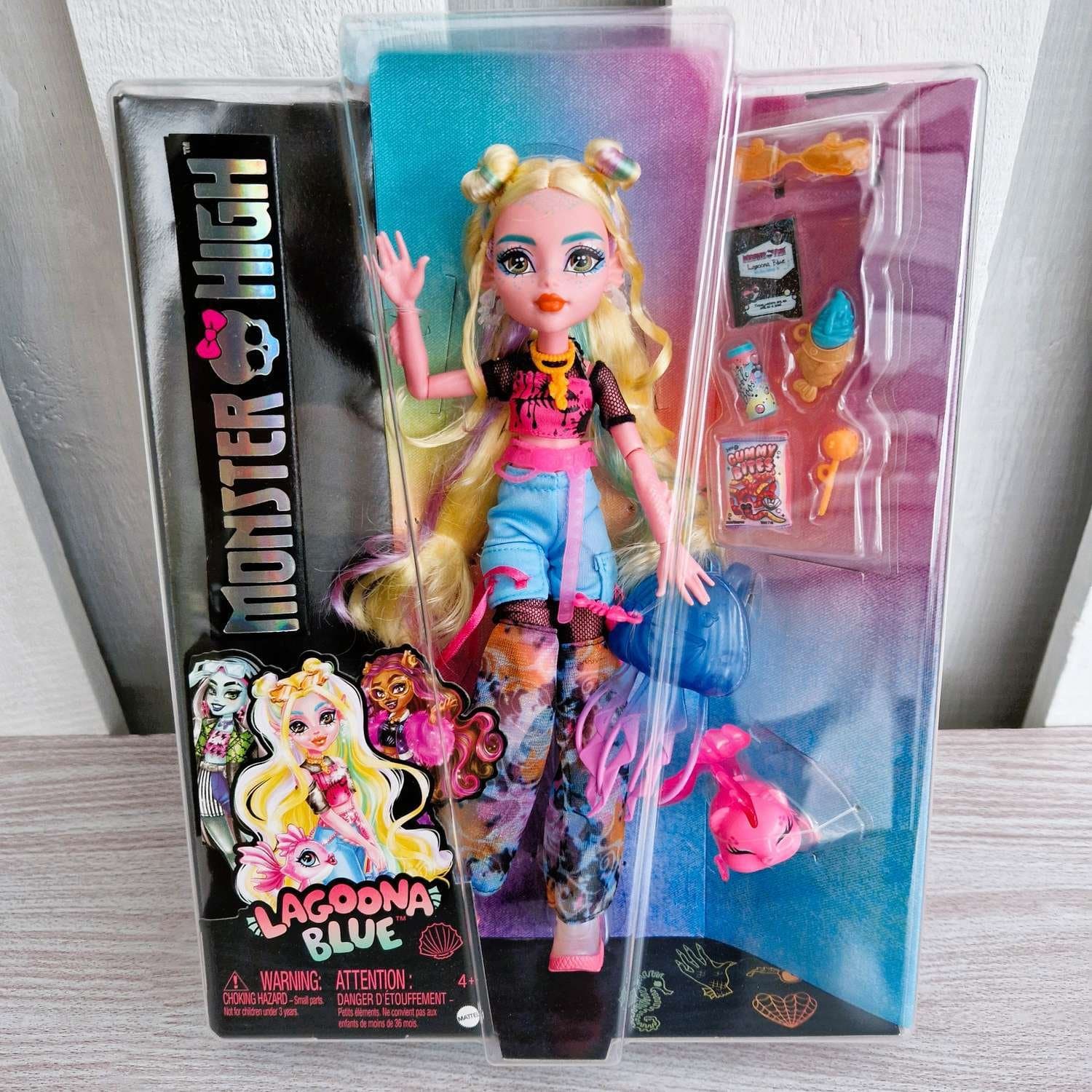 Monster High Lagoona Blue Docka G3 Oöppnad Med Neptuna Mattel