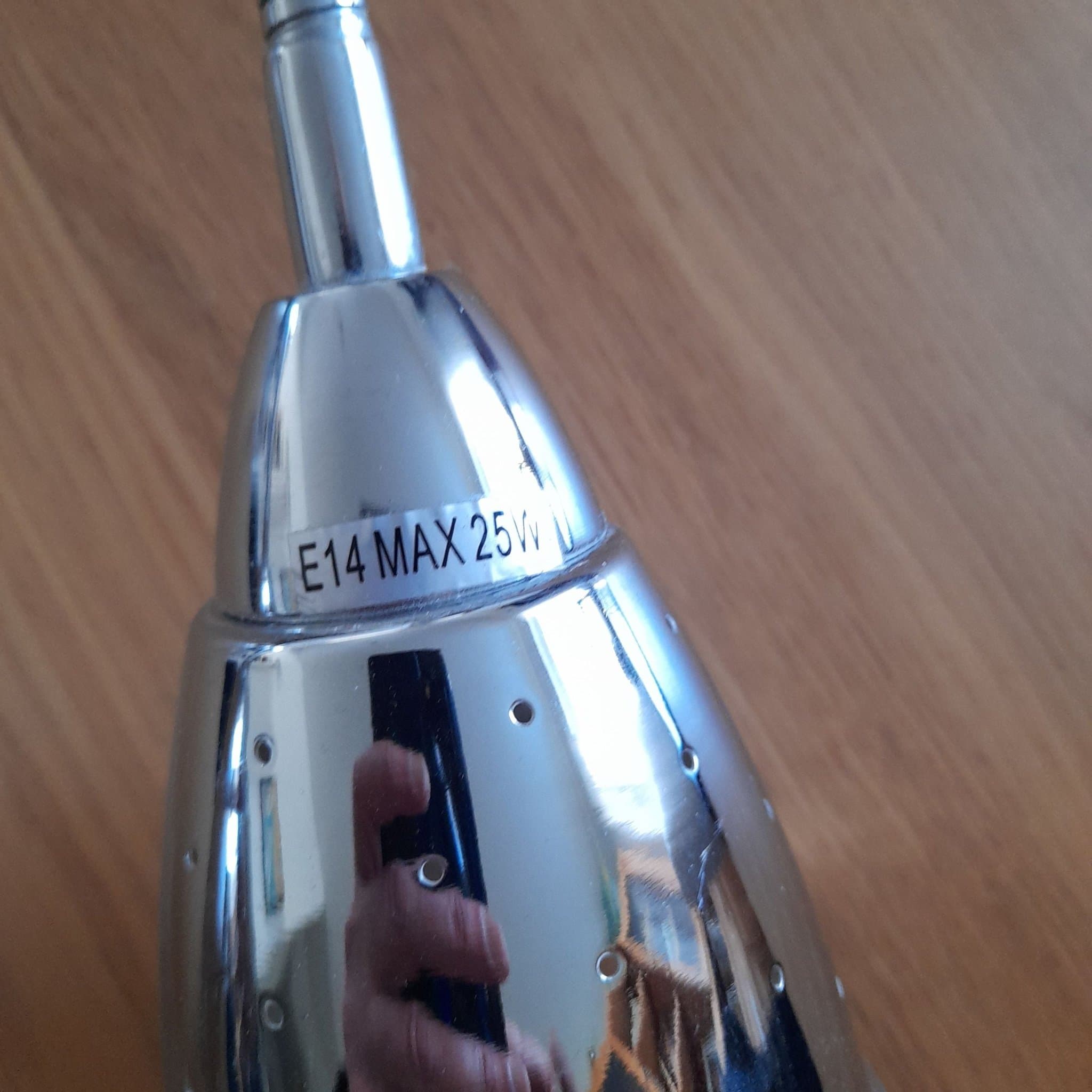 Dubbel spotlight med flexibel arm, E14, max 25W