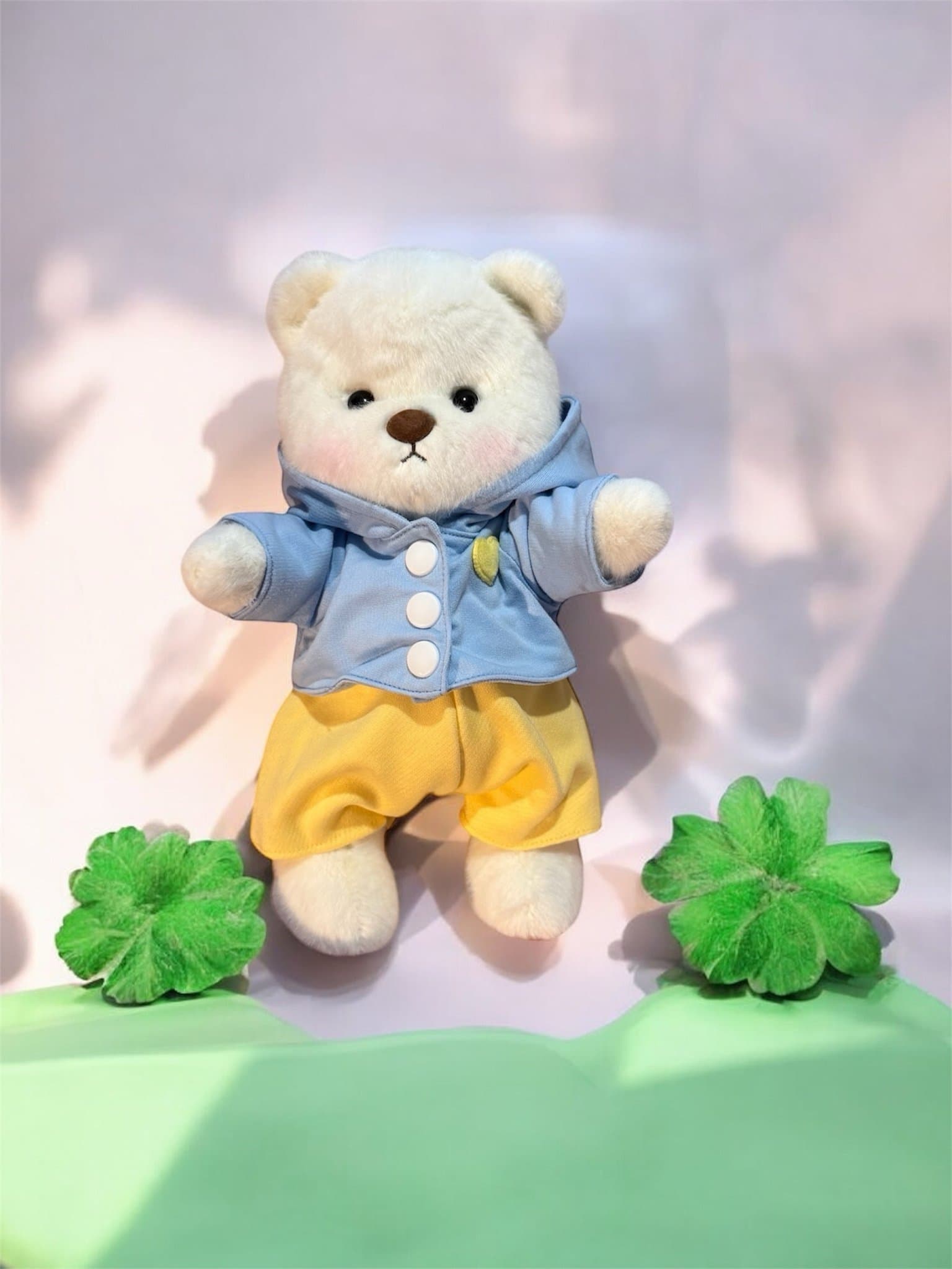 Mjuk Get Hug nalle vit