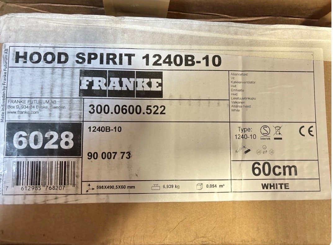 Franke Underbyggd Alliancefläkt 300.0600.522 (60cm)