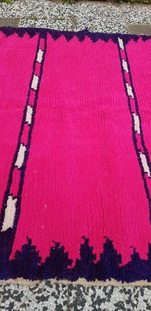 Handknuten Berber-matta - 251x155cm