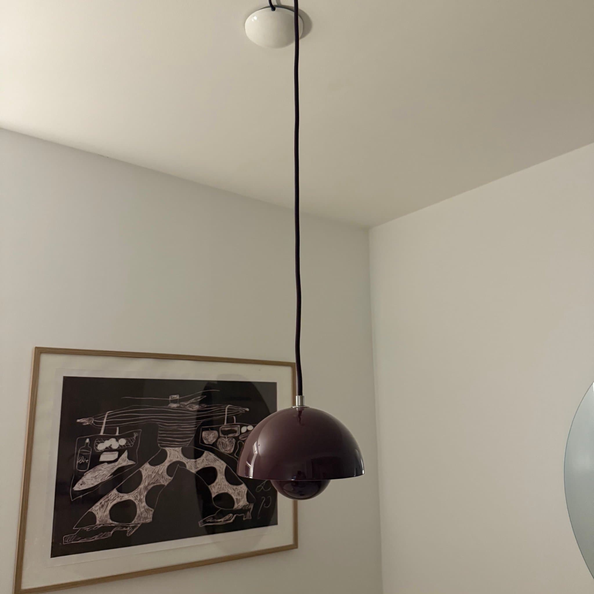 Flowerpot VP10 pendel, Ø16 cm, Dark Plum