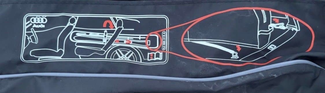 Audi ski bag/skidfodral
