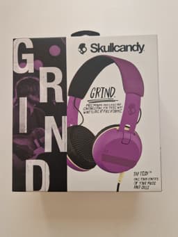Skullcandy grind hörlurar trådade lila rosa ny oöppnad