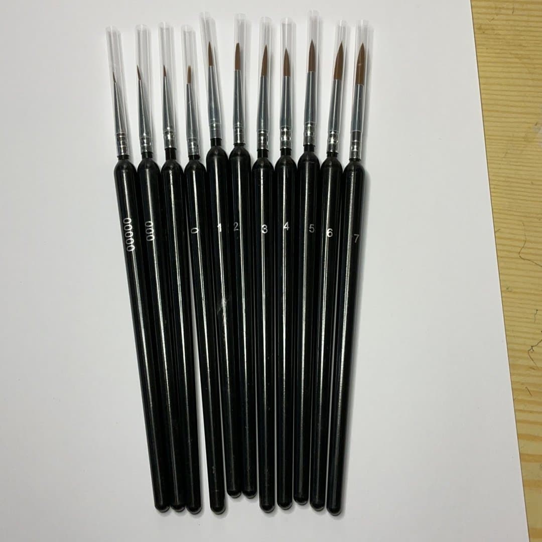 Penselset 11 st i olika storlekar