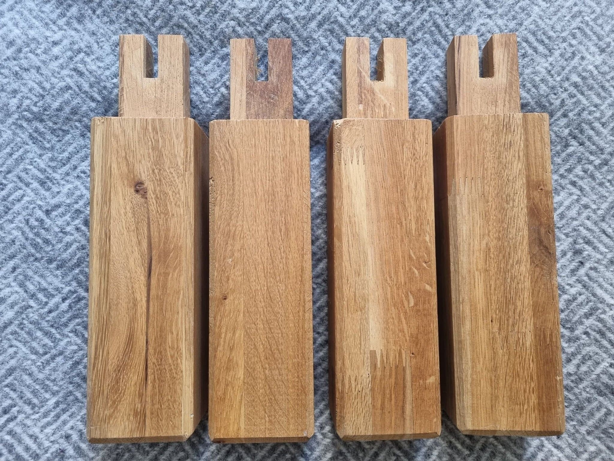 4 st Ikea sängben 'Sultan' i ek