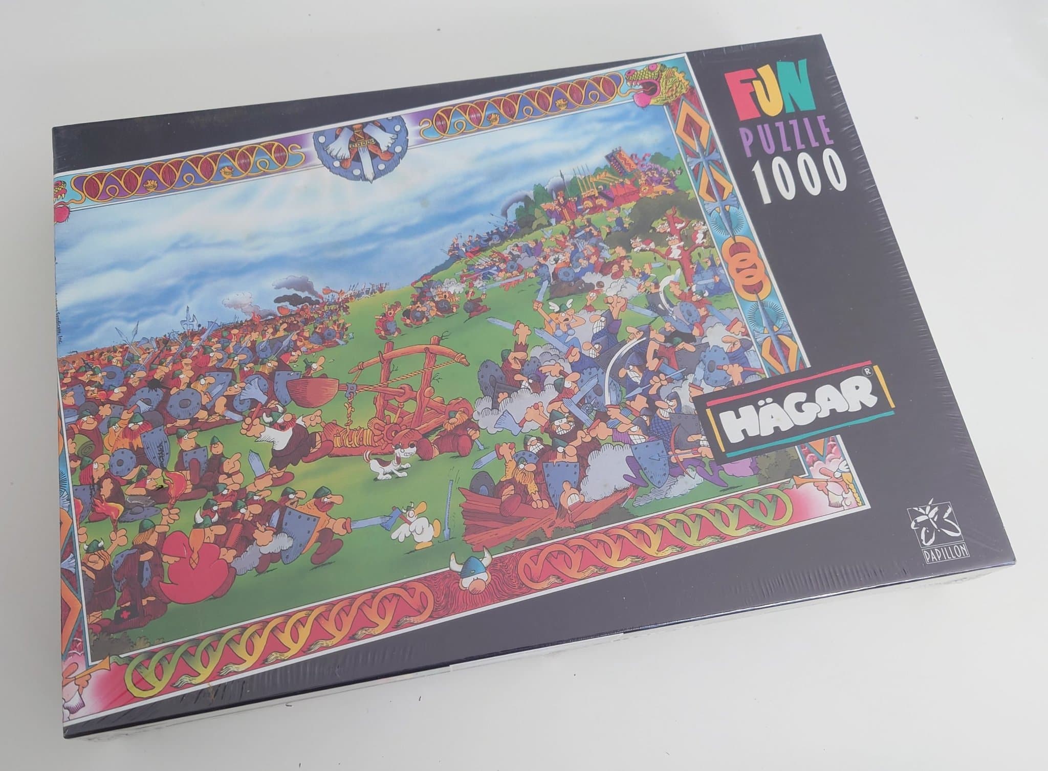 Hägar - Battle Of Hastings - 1991 - Fun Papillon Puzzle (1000) - Nytt Inplastat