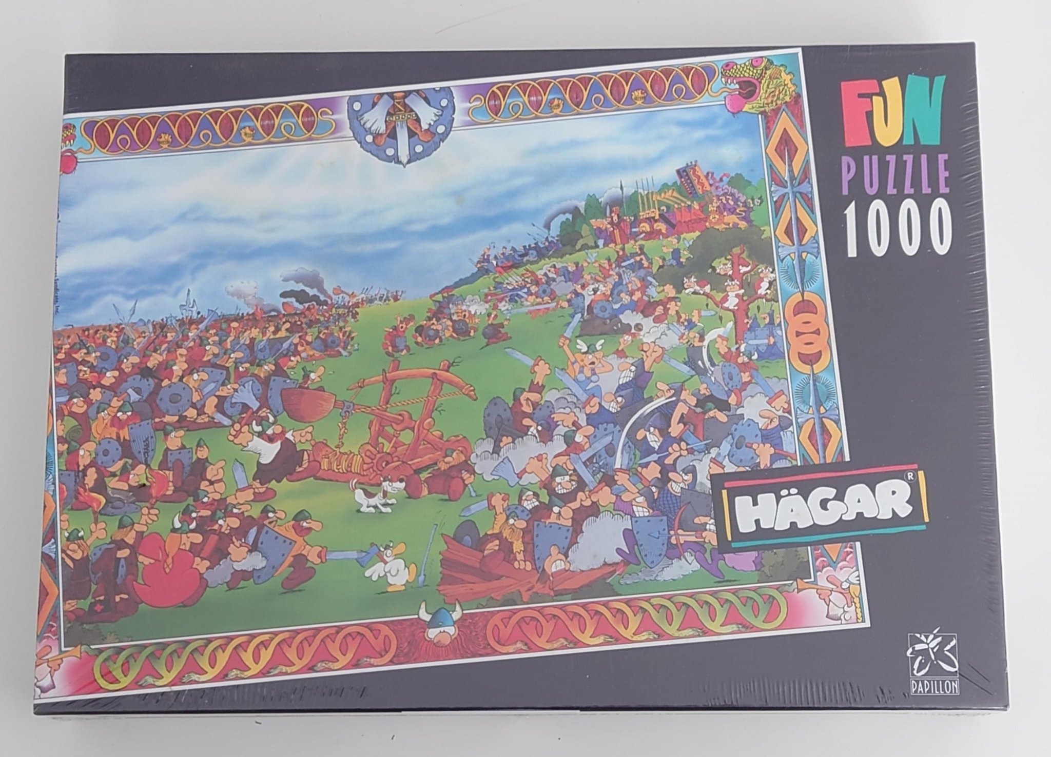 Hägar - Battle Of Hastings - 1991 - Fun Papillon Puzzle (1000) - Nytt Inplastat
