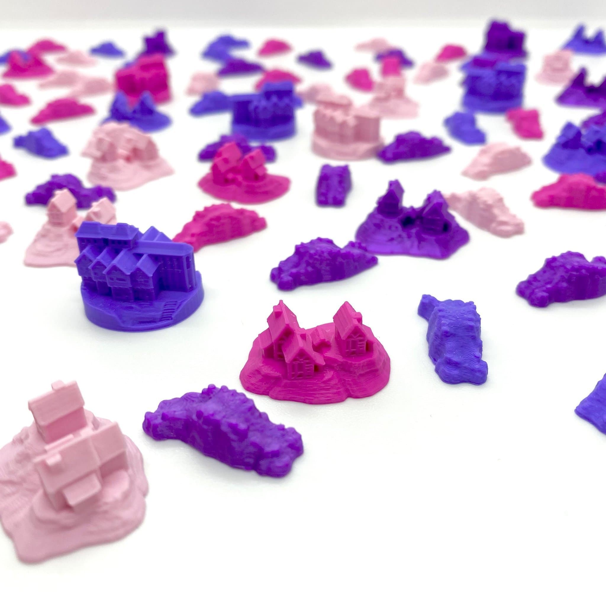 Catan Base Set Bundle - Girly Collection (96 delar)