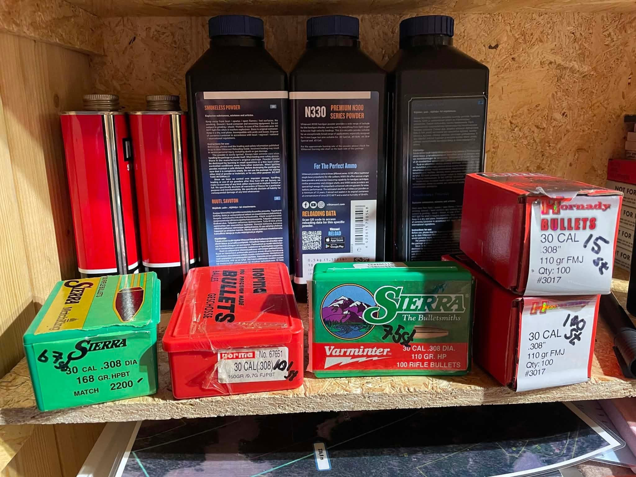 Handladdning kulor .30