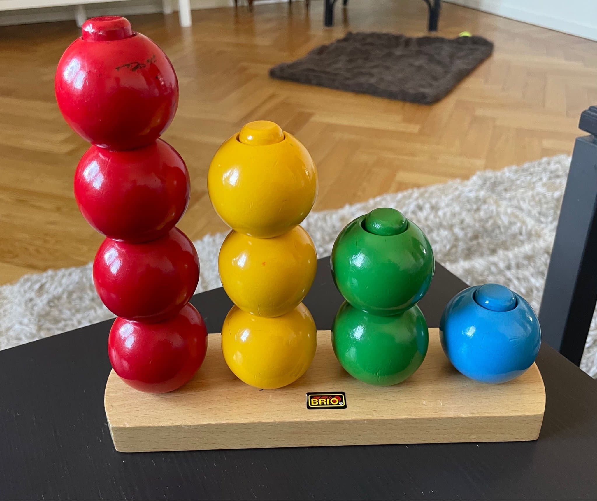 BRIO Stapelleksak i trä räknetorn 4-3-2-1