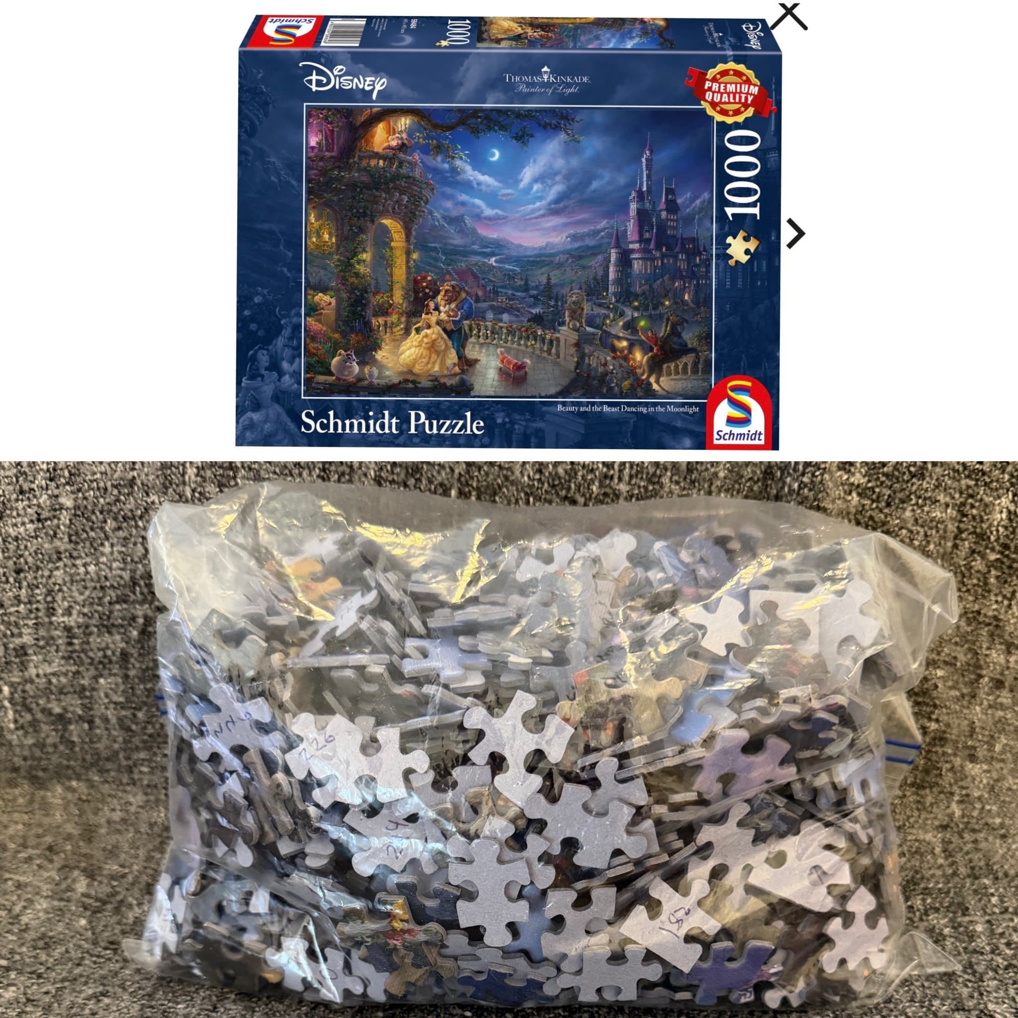 Pussel 1000 bitar - Schmidt: Disney Thomas Kinkade. UTFÖRSÄLJNING!