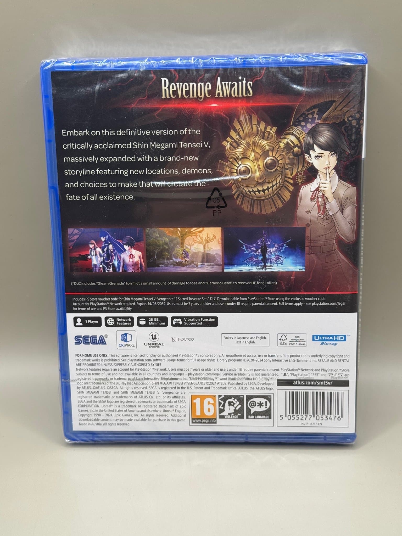 Ny Inplastat Shin Megami Tensei V: Vengeance PS5 Playstation 5 persona