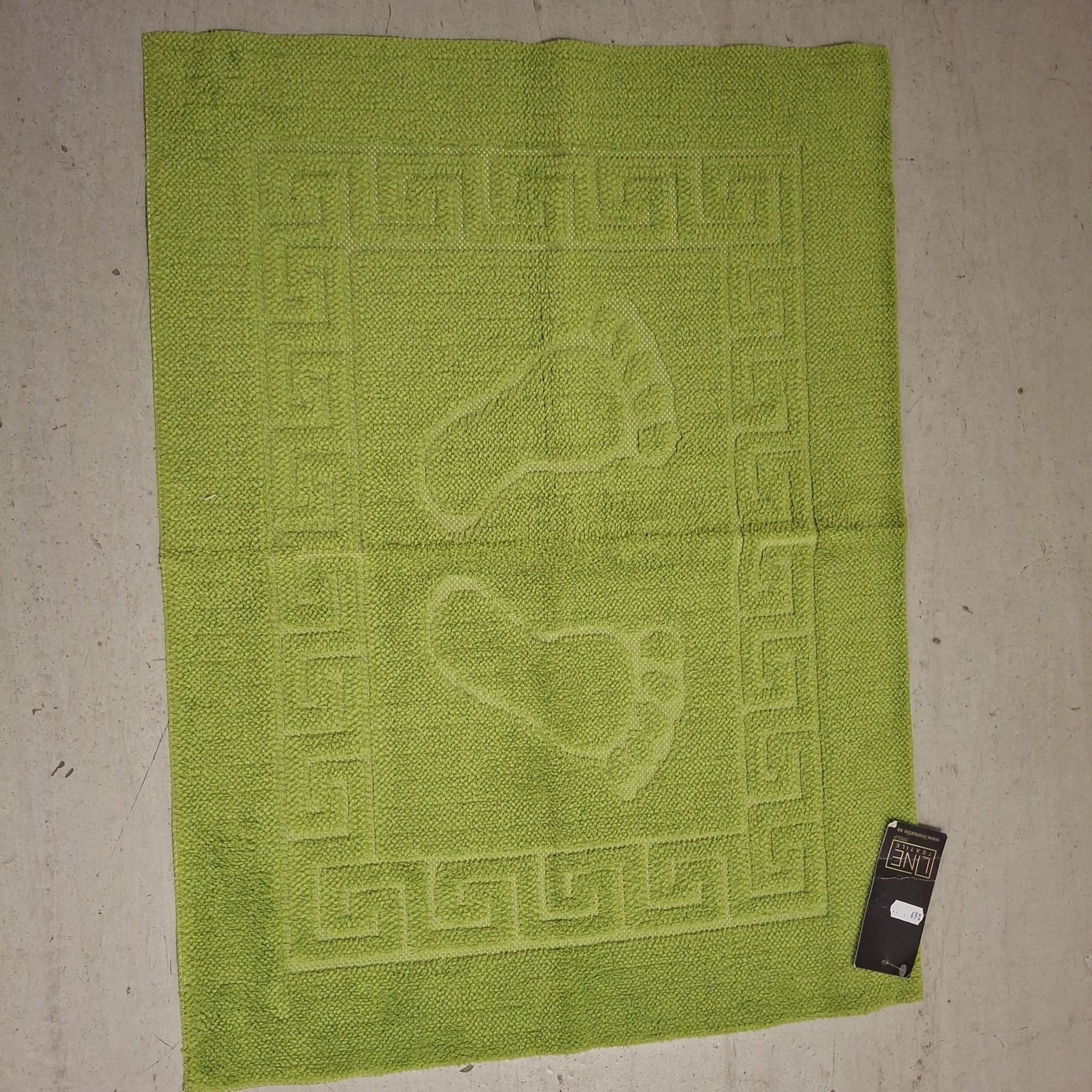 Grön Badrumsmatta med Fötter 50x70