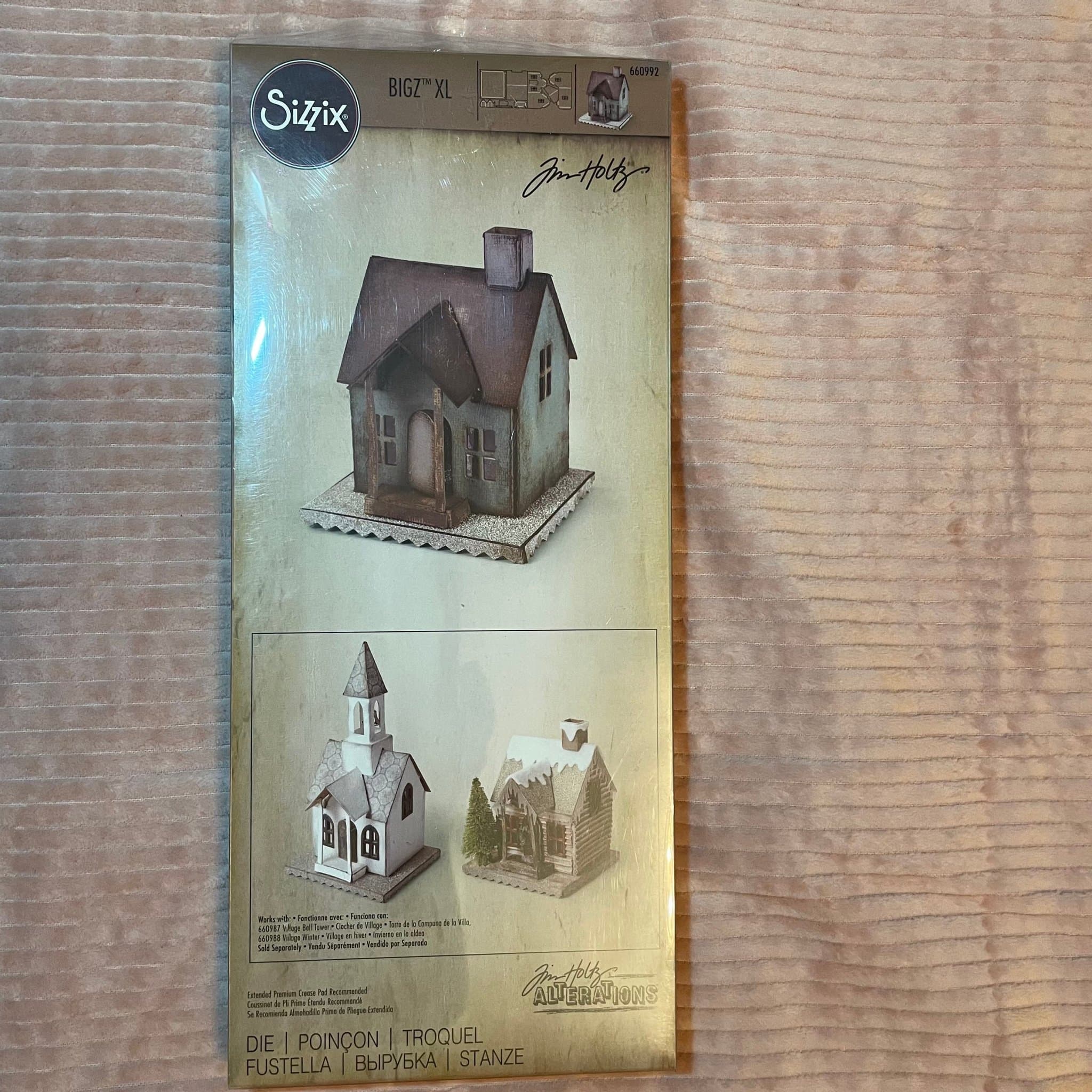 Sizzix Bigz XL Village Dwelling Die 660992 – Tim Holtz, Stans Scrapbooking