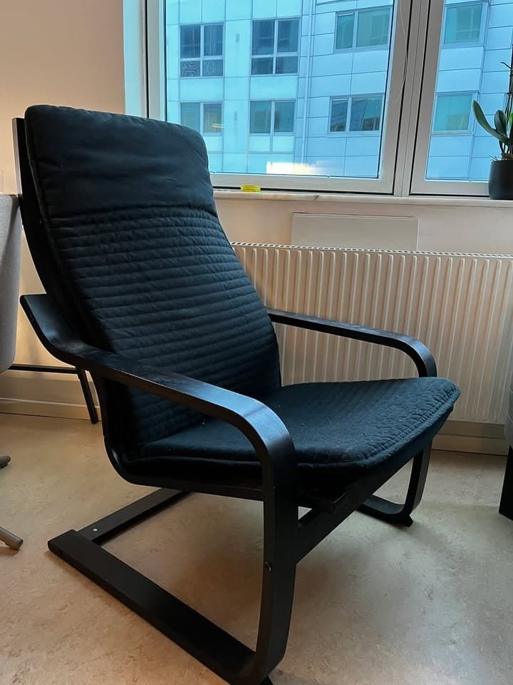 IKEA POÄNG Fåtölj, Svart