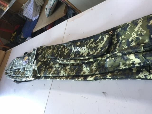 SPÖVÄSKA MED FICKOR 135 CM TVÅ FACKVÄSKA ROBINHAN det fårplastmellan 8och 10 spö