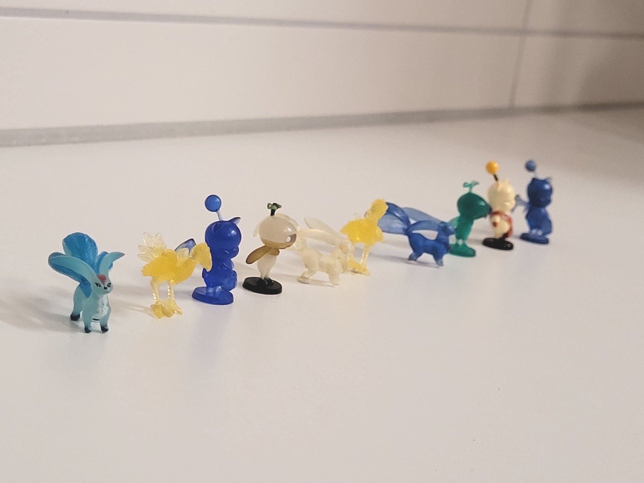 10 st Final Fantasy X XIV VII Mini Figurer Moogle Carbuncle Chocobo