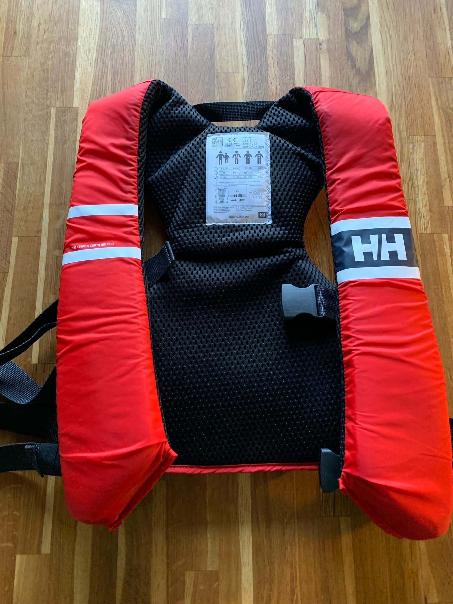 Helly Hansen flytväst, röd, storlek L-XL