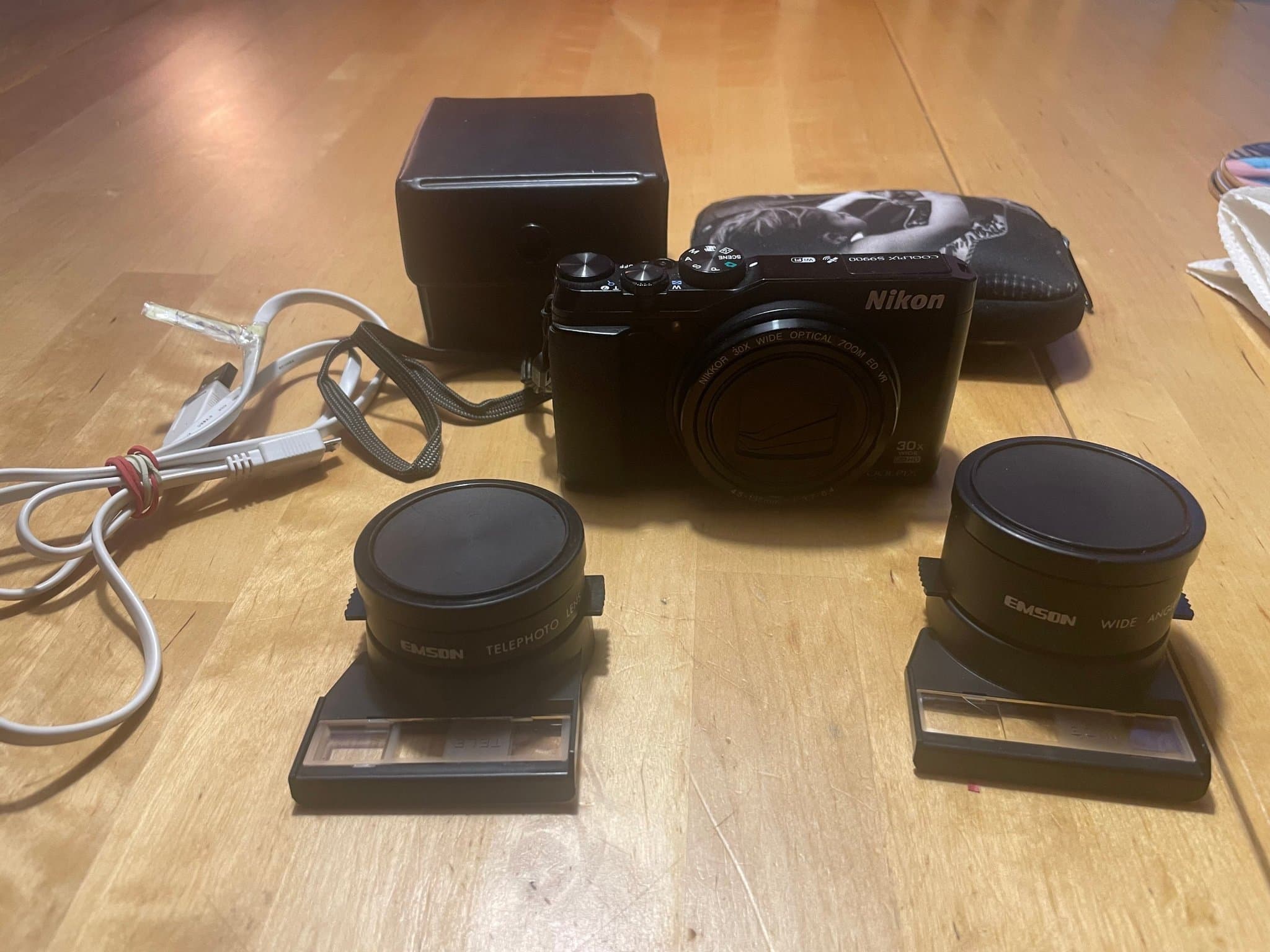 Nikon 30x coolpix med tillbehör